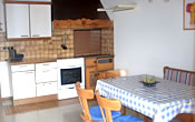 K&uuml;che der Ferienwohnung in Annaberg-Lung&ouml;tz
